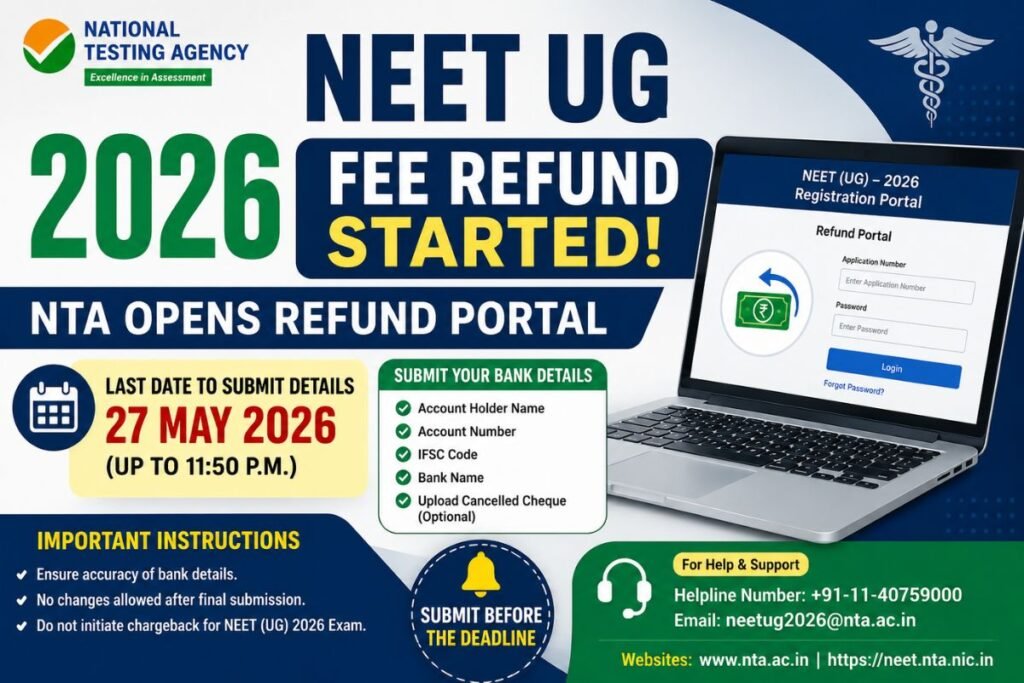 NEET UG 2026 Exam Fee Refund